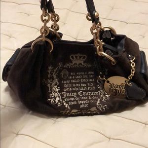 Juicy couture velvet purse